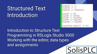 Structured Text PLC Programming | Introduction to ST in RSLogix Studio 5000 Allen Bradley Tutorial