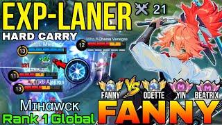 21 Kills Fanny EXP Laner VS Top Tier Enemies - Top 1 Global Fanny by Mɪнαᴡᴄᴋ - Mobile Legends