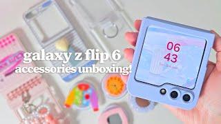 Samsung Galaxy flip6 accessories unboxingaesthetic decor갤럭시 플립6악세서리 언박싱