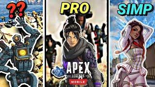 10 Types Of Players In Apex Legends Mobile... ( Which One Are you!!)