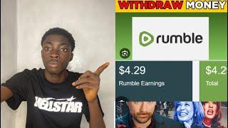 How to withdraw from rumble (make money online with rumble)