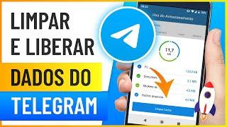 Como LIBERAR ESPAÇO NO TELEGRAM - Limpar Dados e Cache do Telegram