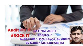 Audit under fiscal laws (Tax Audit Clauses (Form 3CD) Revision Part 2 directly from study material