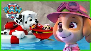 Ponad 1 godzina akcji ratunkowych Skye i Marshalla - Psi Patrol PAW Patrol po polsku