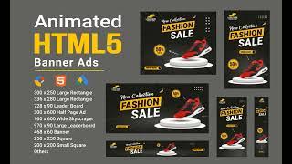 Html5 animated banner ads web banner | Html5 banner ads | google web designer #html5_banner #web_ads