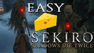 How to beat Snake Eyes Shirafuji & Shirahagi Easy Kill Cheese - Sekiro: Shadows Die Twice