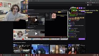 Xqc reacts to Adinross reacting to him talking about the ludwig drama