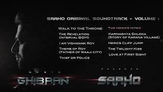 Saaho   Original Soundtrack   Volume I Jukebox Ghibran Prabhas Sujeet UV Creations