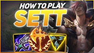 HOW TO PLAY SETT SEASON 12 | BEST Build & Runes | Season 12 Sett guide | League of Legends