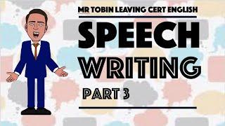 Speech writing 3 - Statistics, expert opinion and anecdotes