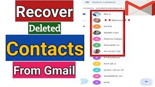 How To Recover Deleted Contacts From Gmail in Android Phone