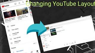 How to change the layout of YouTube in Android