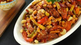 রেস্টুরেন্ট থেকেও অনেক মজার ক্যাশুনাট সালাদ - Cashew nut Salad - Restaurant style Chicken Cashew nut