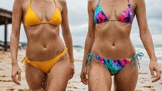 Summer Bikini - Wet vs Dry - Try On Comparison