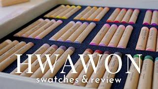 Hwawon Oil Pastels: Review & Swatching 96 Pastel Colors ️ 화원