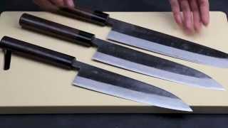 Yoshihiro Mizu Yaki Black Forged Suminagashi Kurouchi Series