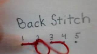 Back Stitch Embroidery How To