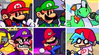 Friday Night Funkin'  VS  Mario Ultra Rebooted [DEMO] ALL SONGS + Cutscenes  (FNF Mod/Hard)