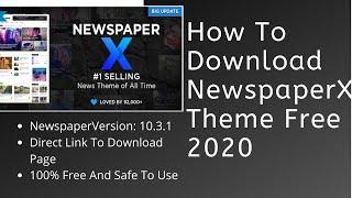 [Activated] Newspaper 10 Theme Free 2020 | Newspaper Theme Free Download | Create News Website