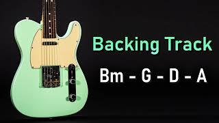 Rock Pop BACKING TRACK B Minor | Bm G D A | 70 BPM | Guitar Backing Track