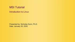 Introduction to Linux