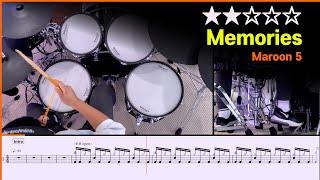 [Lv.03] Memories - Maroon 5 () Drum Cover with Sheet Music