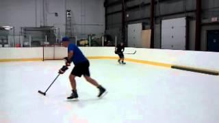 Former NHL Player Mike Kennedy training with AHL Defenseman Dan Ringwald