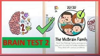 Brain Test 2 Tricky Stories The McBrain Family All Levels 1-20 Solution Walkthrough.