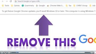 [Quickly] Remove Chrome Update notification for Windows 7