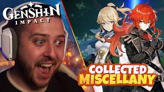 NEW PLAYER Reacts to EVERY Genshin Impact COLLECTED MISCELLANY Video