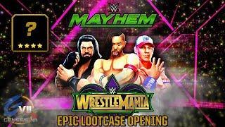 The BEST Lootcase Opening EVER!? 4 STARS! | WRESTLEMANIA Lootcase Opening! | WWE Mayhem