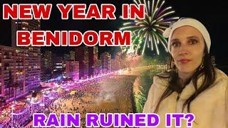 4K NEW YEAR´S EVE in Benidorm: Will RAIN ruin everything?! 