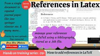 How to add references in LaTeX using a .bib file. || Easy & Simple way ||