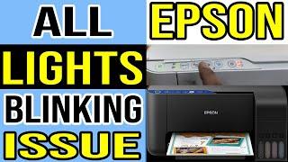 Resolving the All Lights Blinking Issue in Epson EcoTank Printer Models