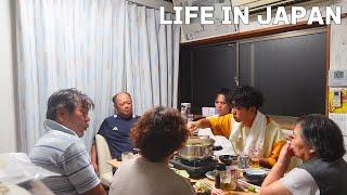 [Vlog] Daily life in Japan Gathering around the hot pot with my family in my hometown!