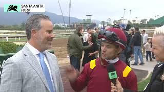 Journalism wins the San Felipe Stakes on Saturday, March 1 at Santa Anita Park