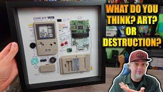 Art Made From Sacrificed Game Boys? Framed Nintendo Game Boy Pocket Tech Tear Down From Grid Studio!