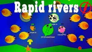 Mope.io Rapid Rivers! Snails alive - New update!