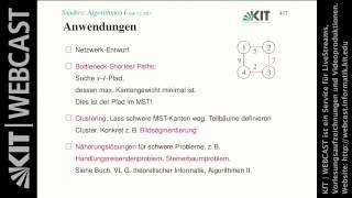 19: Distanz zu einem Zielknoten, Routenplanung, minimale Spannbäume, Kreiseigenschaft, Hyperwürfel