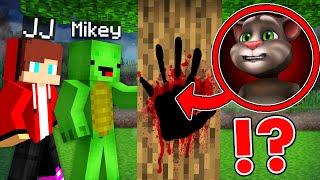 How JJ and Mikey Found The BIGGEST FOOTPRINTS TALKING TOM   Maizen Minecraft