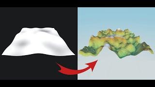 CREATE NATURAL TERRAIN in 5 MINUTES - UNITY TUTORIAL 2020/2021