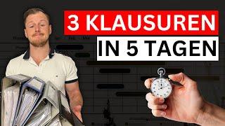 3 Klausuren in 5 Tagen I Zeitplanung in der Klausurenphase I Studium