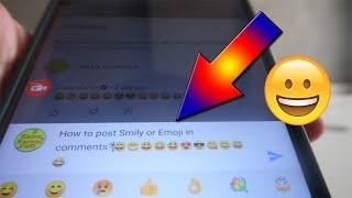 How to comment Emoji in YouTube comments from mobile Phone in English