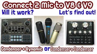 Testing Condenser and Dynamic Microphones in V8 and V9 Sound card