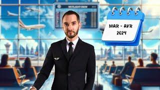 Ma Vie de PNC (Mars/Avril 2024) : Qualifié sur un nouvel avion, Tempête, Voyage à Bali... ️