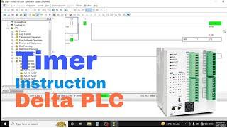 How to use timer in delta plc //Timer use in Delta PLC// For Beginner/timer instruction //HINDI