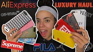 HUGE HYPEBEAST/DESIGNER ALIEXPRESS IPHONE CASE HAUL! Fila, Fear of God, Off-White! ($3 OR LESS)