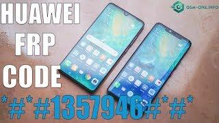 BYPASS FRP HUAWEI WITH CODE  | *#*#1357946#*#* Android 8 | 9