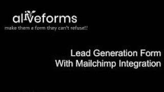 Lead Generation Form with Mailchimp Integration