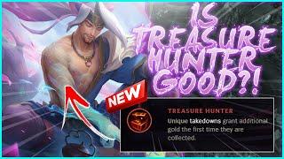 *NEW* TREASURE HUNTER RUNE! DOES IT REPLACE RAVENOUS HUNTER?! - League of Legends